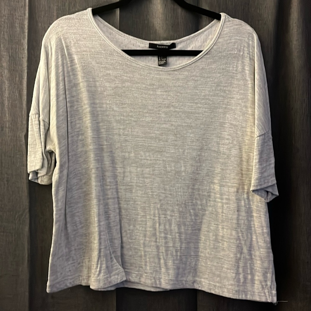 Gray Casual Top